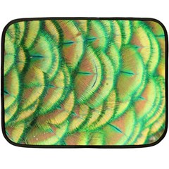 Beautiful-peacock Two Sides Fleece Blanket (mini) by uniart180623