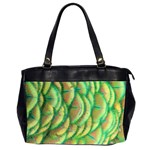 Beautiful-peacock Oversize Office Handbag (2 Sides) Front