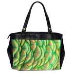 Beautiful-peacock Oversize Office Handbag (2 Sides) Back