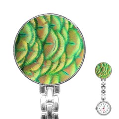 Beautiful-peacock Stainless Steel Nurses Watch by uniart180623