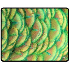 Beautiful-peacock Two Sides Fleece Blanket (medium) by uniart180623