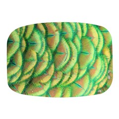 Beautiful-peacock Mini Square Pill Box by uniart180623