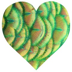 Beautiful-peacock Wooden Puzzle Heart by uniart180623