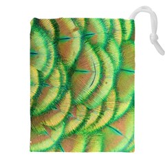 Beautiful-peacock Drawstring Pouch (4xl) by uniart180623