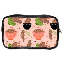 Japanese Street Food  Soba Noodle In Bowls Toiletries Bag (one Side) by uniart180623