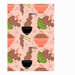 Japanese Street Food  Soba Noodle In Bowls Small Garden Flag (two Sides) by uniart180623