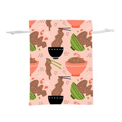 Japanese Street Food  Soba Noodle In Bowls Lightweight Drawstring Pouch (s) by uniart180623