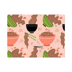 Japanese Street Food  Soba Noodle In Bowls Premium Plush Fleece Blanket (mini) by uniart180623