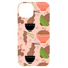 Japanese Street Food  Soba Noodle In Bowls Iphone 14 Black Uv Print Case by uniart180623