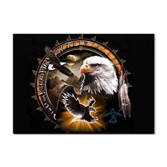 Eagle Dreamcatcher Art Bird Native American Sticker A4 (10 Pack) by uniart180623