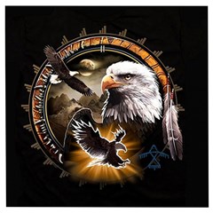 Eagle Dreamcatcher Art Bird Native American Wooden Puzzle Square by uniart180623