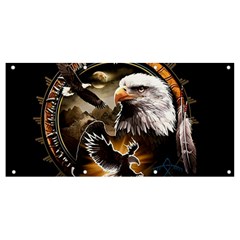 Eagle Dreamcatcher Art Bird Native American Banner And Sign 8  X 4  by uniart180623