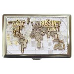 3d Typography World Map Cigarette Money Case Front