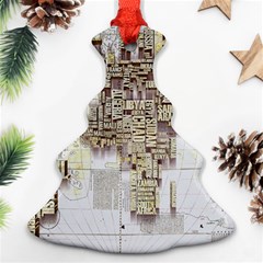 3d Typography World Map Ornament (christmas Tree)  by uniart180623