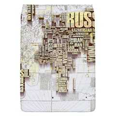 3d Typography World Map Removable Flap Cover (s) by uniart180623