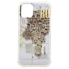 3d Typography World Map Iphone 12 Mini Tpu Uv Print Case	 by uniart180623