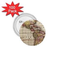 Vintage World Map Old  Globe Antique America 1 75  Buttons (100 Pack)  by uniart180623