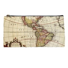 Vintage World Map Old  Globe Antique America Pencil Case