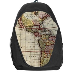 Vintage World Map Old  Globe Antique America Backpack Bag by uniart180623