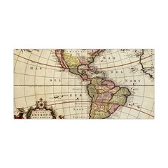 Vintage World Map Old  Globe Antique America Yoga Headband by uniart180623