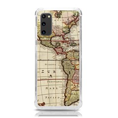 Vintage World Map Old  Globe Antique America Samsung Galaxy S20 6 2 Inch Tpu Uv Case by uniart180623