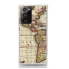 Vintage World Map Old  Globe Antique America Samsung Galaxy Note 20 Ultra Tpu Uv Case by uniart180623