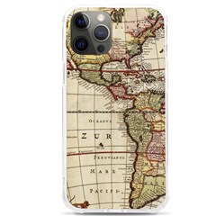 Vintage World Map Old  Globe Antique America Iphone 12 Pro Max Tpu Uv Print Case by uniart180623