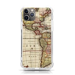 Vintage World Map Old  Globe Antique America Iphone 11 Pro 5 8 Inch Tpu Uv Print Case by uniart180623