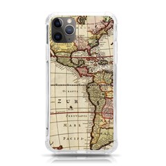 Vintage World Map Old  Globe Antique America Iphone 11 Pro Max 6 5 Inch Tpu Uv Print Case by uniart180623