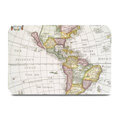 Vintage Map Of The Americas Plate Mats by uniart180623