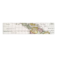 Vintage Map Of The Americas Velvet Scrunchie by uniart180623