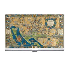 Vintatge Map Of Washington Dc Business Card Holder by uniart180623