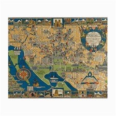 Vintatge Map Of Washington Dc Small Glasses Cloth by uniart180623