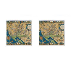 Vintatge Map Of Washington Dc Cufflinks (square) by uniart180623