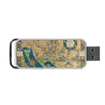 Vintatge Map Of Washington Dc Portable USB Flash (One Side) Front