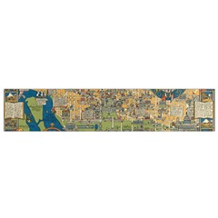 Vintatge Map Of Washington Dc Small Premium Plush Fleece Scarf by uniart180623