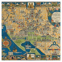 Vintatge Map Of Washington Dc Lightweight Scarf  by uniart180623