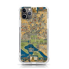 Vintatge Map Of Washington Dc Iphone 11 Pro 5 8 Inch Tpu Uv Print Case by uniart180623