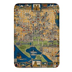 Vintatge Map Of Washington Dc Rectangular Glass Fridge Magnet (4 Pack) by uniart180623