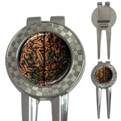 Always On My Mind Brain Map Vintage 3-in-1 Golf Divots by uniart180623