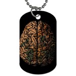 Always On My Mind Brain Map Vintage Dog Tag (One Side) Front