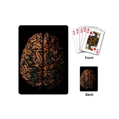 Always On My Mind Brain Map Vintage Playing Cards Single Design (mini) by uniart180623