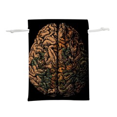 Always On My Mind Brain Map Vintage Lightweight Drawstring Pouch (l) by uniart180623