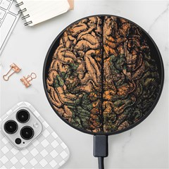 Always On My Mind Brain Map Vintage Wireless Fast Charger(black) by uniart180623