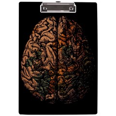 Always On My Mind Brain Map Vintage A4 Acrylic Clipboard by uniart180623