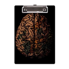 Always On My Mind Brain Map Vintage A5 Acrylic Clipboard by uniart180623