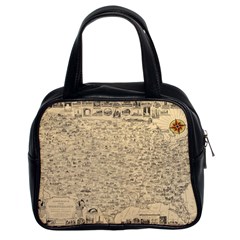 1940 Vintage Map Of The Usa Classic Handbag (two Sides) by uniart180623