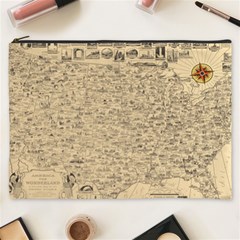 1940 Vintage Map Of The Usa Cosmetic Bag (xxxl) by uniart180623