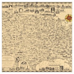 1940 Vintage Map Of The Usa Lightweight Scarf  by uniart180623