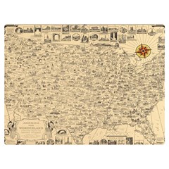 1940 Vintage Map Of The Usa Premium Plush Fleece Blanket (extra Small) by uniart180623